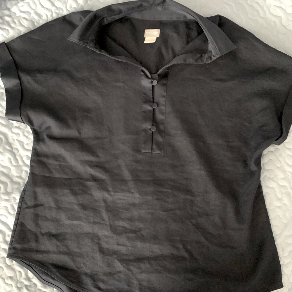 Chico’s shirt sleeve blouse